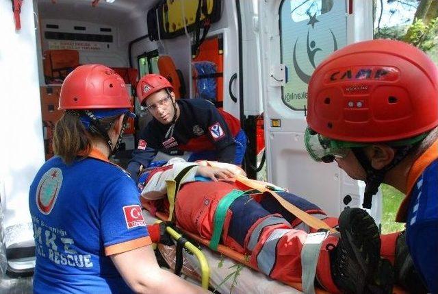 Kurtarma Tatbikatı Ger&ccedil;eğini Aratmadı 1