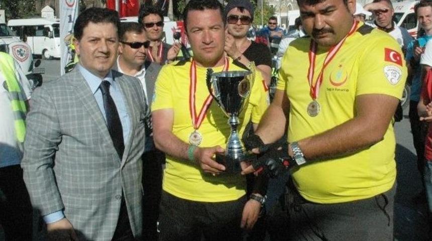 112 Motosiklet Rallisi Yarışlarını Muğla Ekibi Kazandı