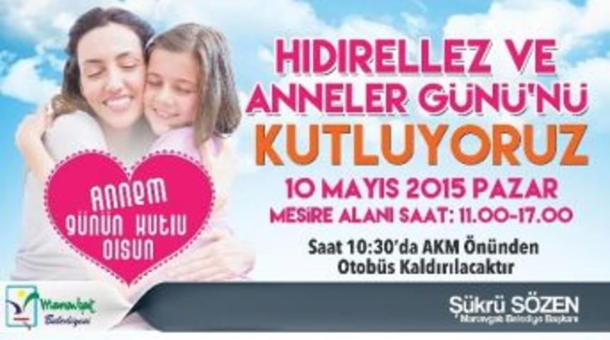 Manavgat Belediyesi&rsquo;nden Anneler G&uuml;n&uuml;nde &Ccedil;ifte Eğlence