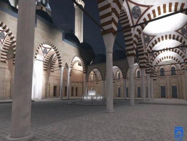 Tarihi Selimiye Camii’nin Aydınlatma Projesi Hazır