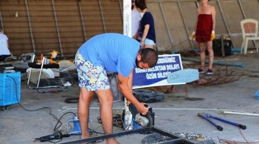 Denizden &Ccedil;ıkarılan Atıklar Sanat Eserine D&ouml;n&uuml;ş&uuml;yor