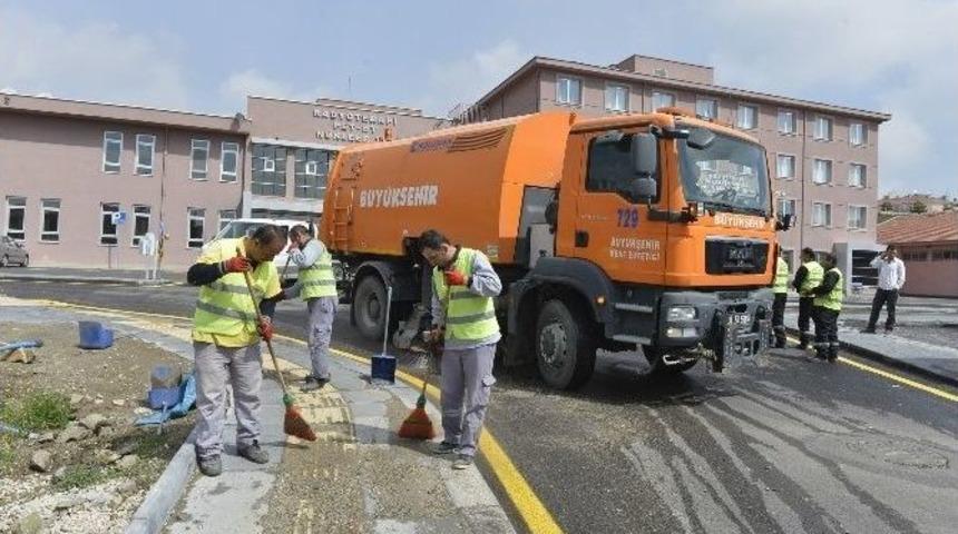 B&uuml;y&uuml;kşehir&rsquo;den Hastanelere Temizlik Desteği