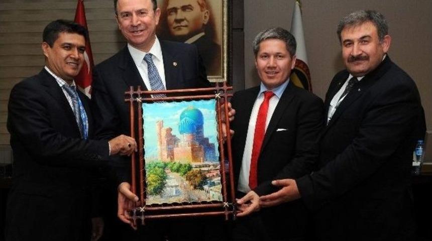 Tobb T&uuml;rk&ccedil;e Konuşan Girişimcilerden Gso&rsquo;ya Ziyaret