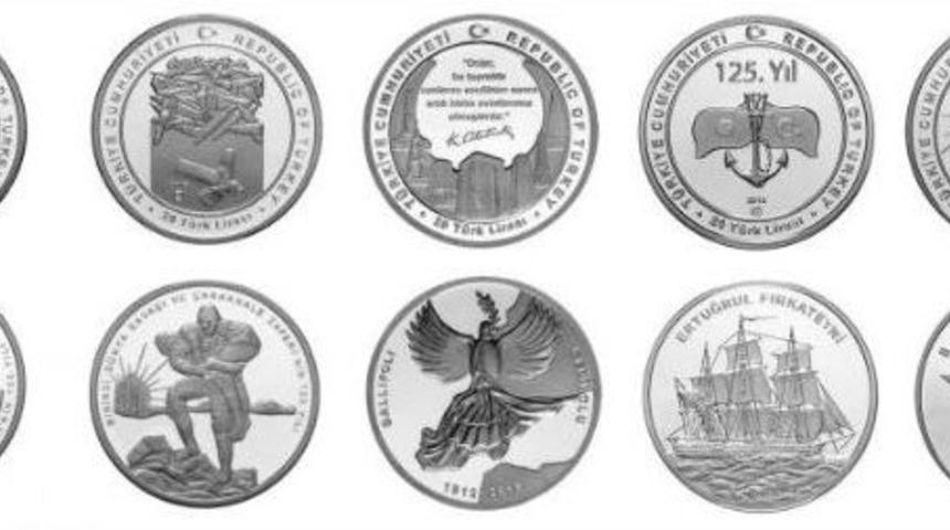 &Ccedil;anakkale Zaferinin 100. Yıl D&ouml;n&uuml;m&uuml; İ&ccedil;in Hatıra Paraları Basıldı