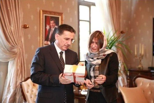 Suudi Arabistan Prensesi Basmah Al- Saud, Vali Topaca&rsquo;yı Ziyaret Etti 1