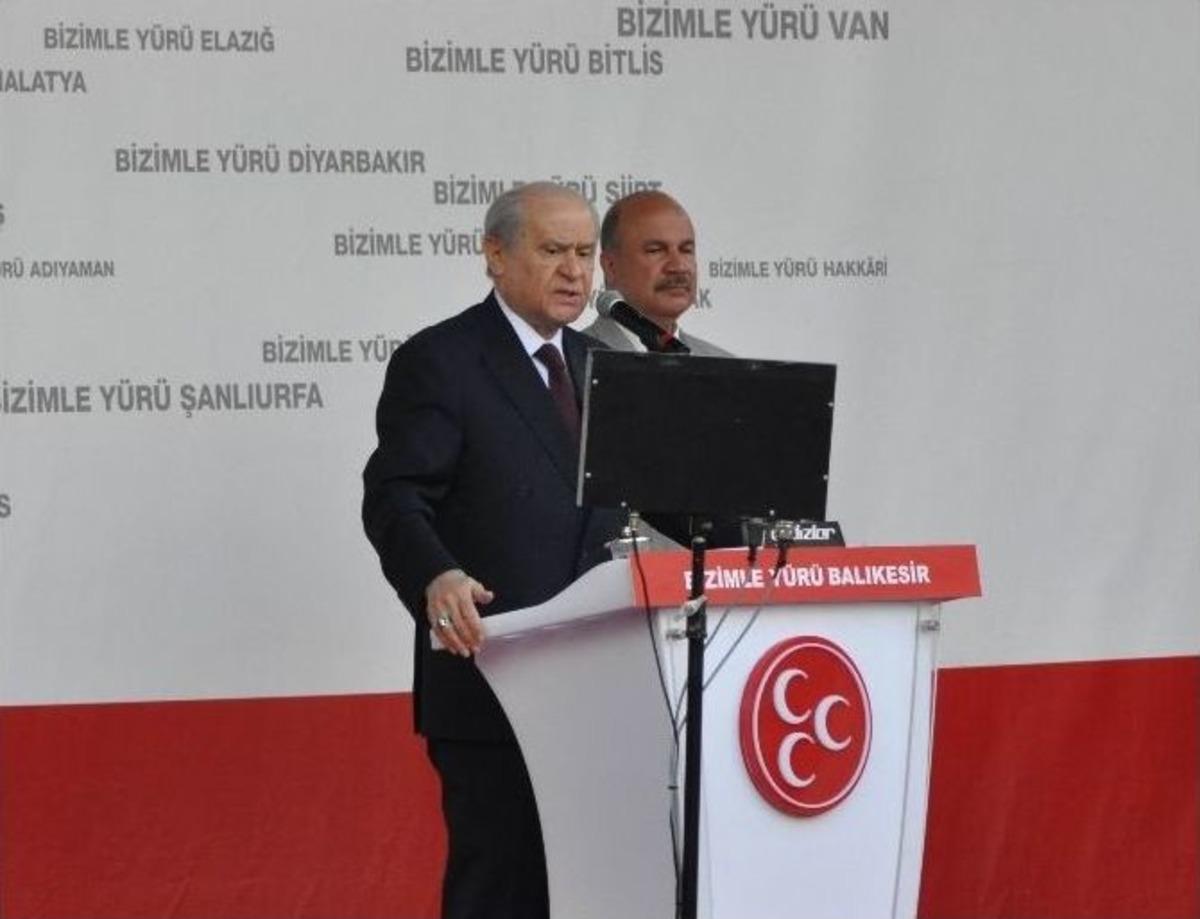 Mhp Lideri Bah&ccedil;eli Balıkesir&rsquo;de