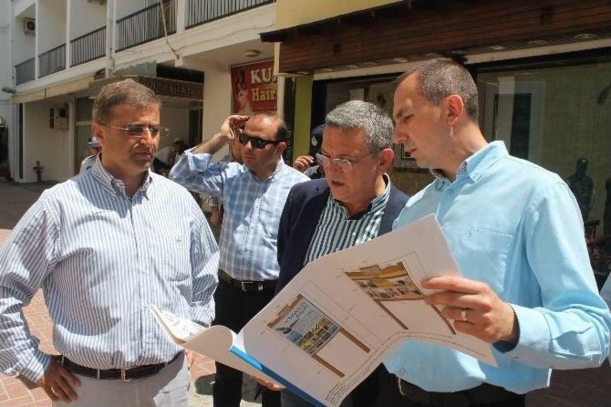 Başkan Kayalı, Cephane Sokaktaki &Ccedil;alışmaları İnceledi