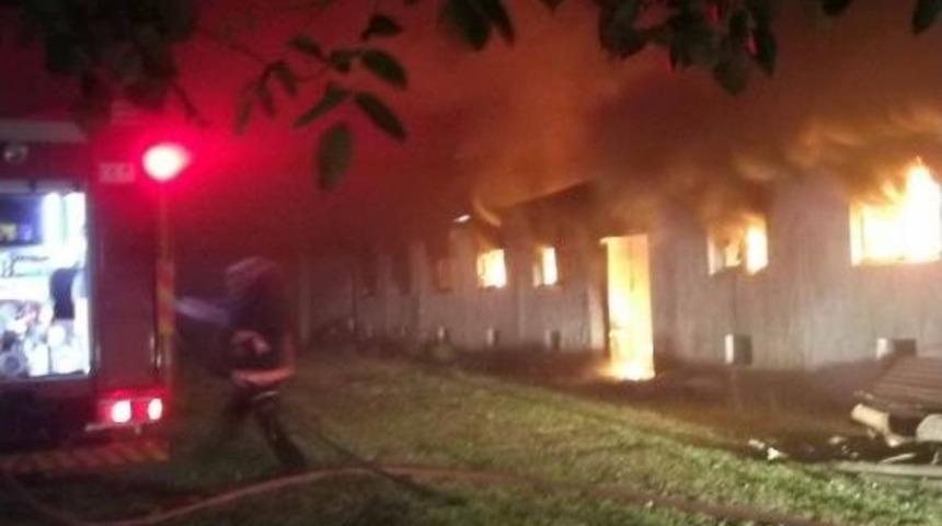 Akyazı'da &Ccedil;ıkan Yangında 4 B&uuml;y&uuml;kbaş Hayvan Telef Oldu