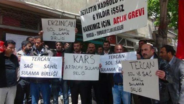 Elazığ da Sulama Birliği Iş&ccedil;ileri Yeniden Grev Başlattı 3
