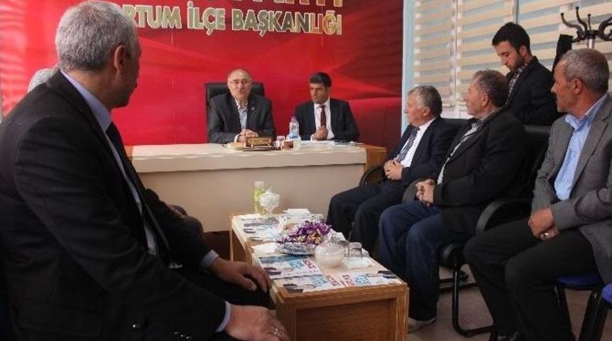 Yılmaz, Tortum&rsquo;da Destek Turunda