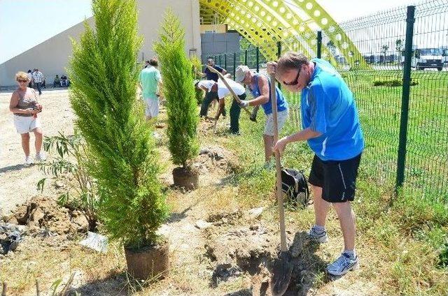 Mavi Bayrak İçin 160 Fidan Toprakla Buluşturuldu