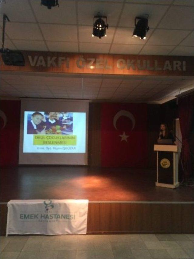 Gkv Ortaokulu’nda Sağlıklı Beslenme Konferansı