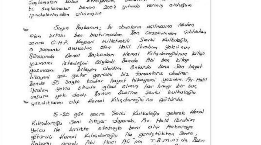 Hacı Ali Hamurcu&rsquo;dan İtiraf