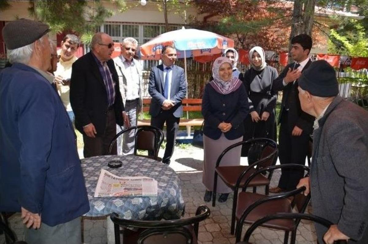 H&uuml;sniye Erdoğan Baba Ocağında Se&ccedil;im &Ccedil;alışması Yaptı