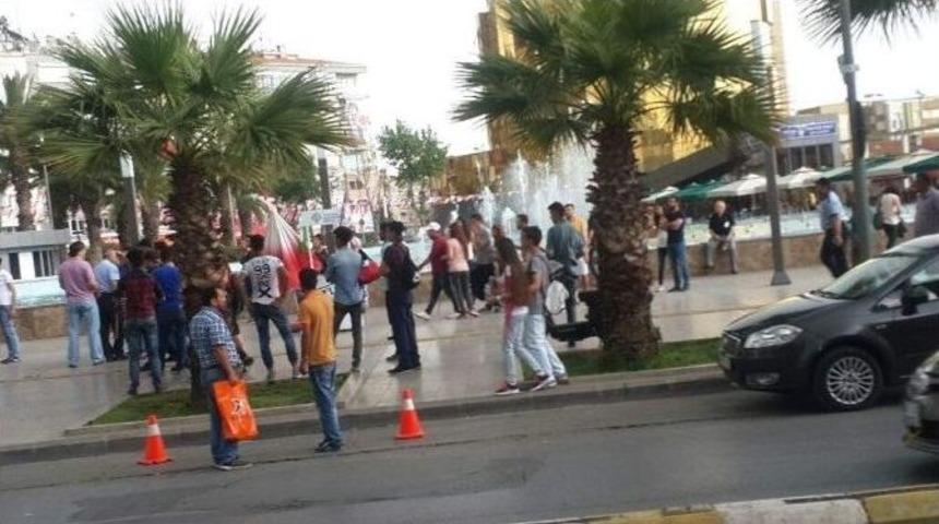 Aydın&rsquo;da Mhp Ve Hdp Tarafları Arasında Gerginlik