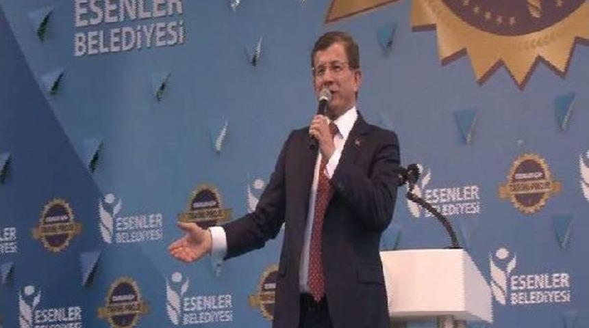 Başbakan Davutoğlu Esenler'de Konuştu
