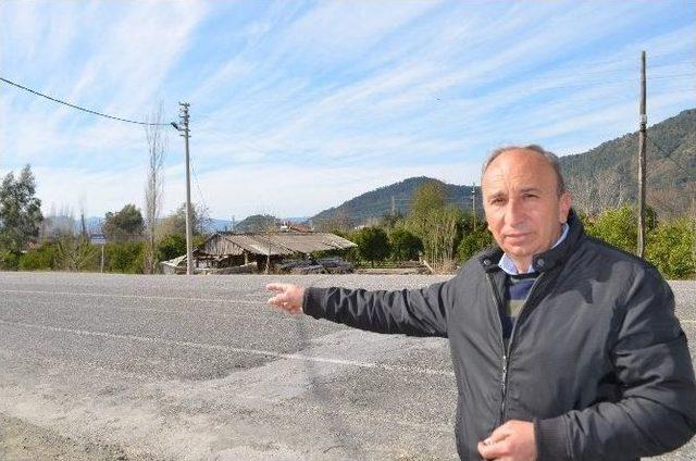 Ortaca&rsquo;da Yarım Kalan Yol D&uuml;zenleme Bekliyor 2