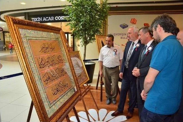 Başkan, H&uuml;sn-i Hat Sergisi A&ccedil;ılışına Katıldı 1