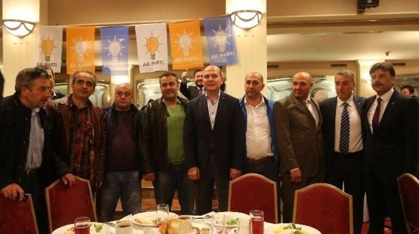 Soylu, Servis Şof&ouml;rleri İle Kahvaltıda Buluştu