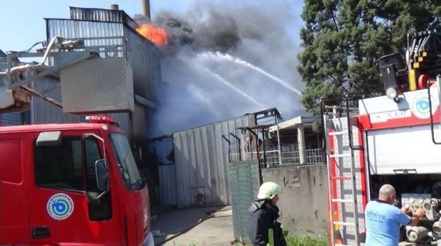 Tekirdağ&rsquo;da Tekstil Fabrikasında Yangın