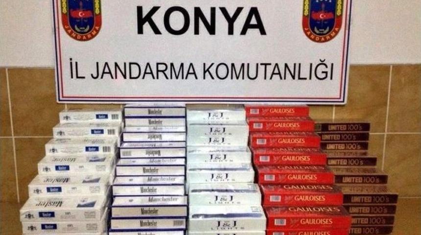 Konya&rsquo;da Ka&ccedil;ak Sigara Ve Zeytinyağı Ele Ge&ccedil;irildi