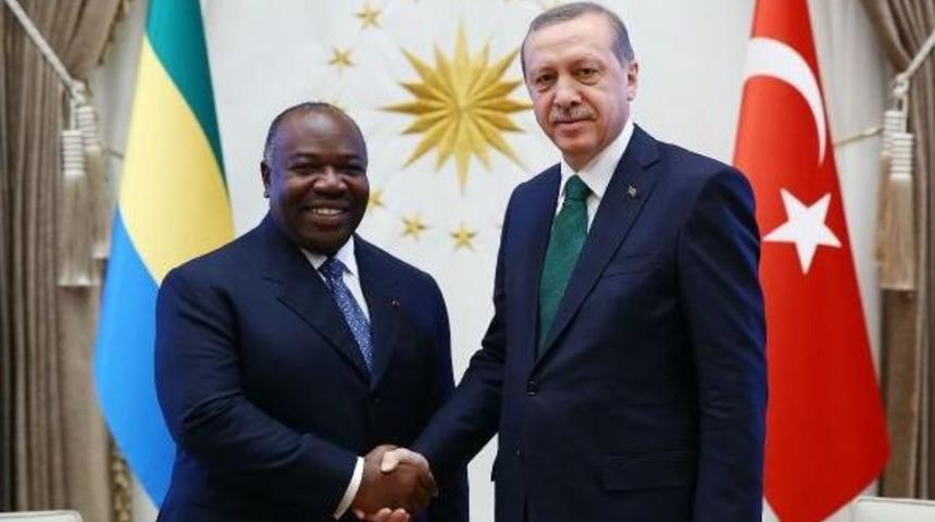 Gabon Cumhurbaşkanı Ali Bongo Ondimba Resmi T&ouml;renle Karşılandı