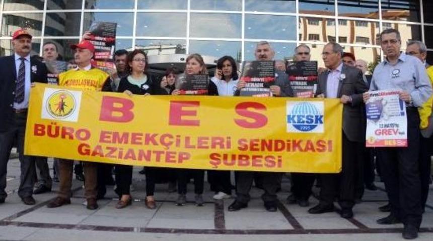 Gaziantep&rsquo;Te Iş Cinayetlerini Iş Bırakarak Protesto Ettiler