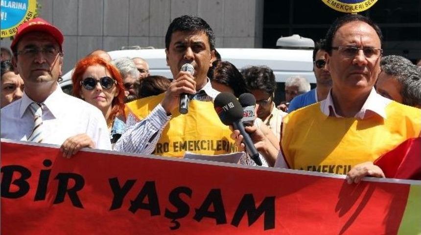 Mersin&rsquo;de Bes &Uuml;yeleri Bir G&uuml;nl&uuml;k İş Bırakma Eylemi Yaptı