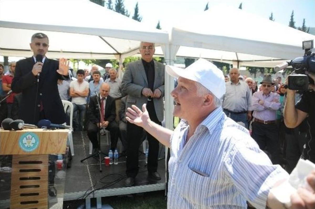 Maden Şehitliğinde Gerginlik