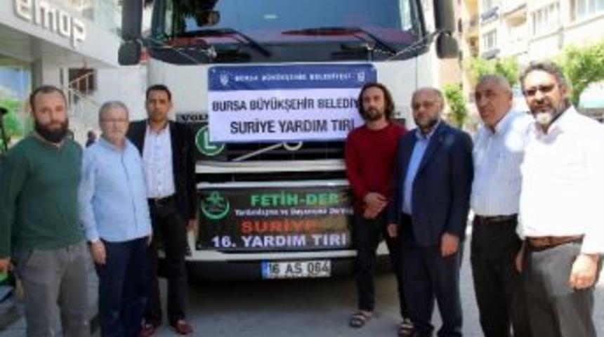Bursa Esnafından Suriye&rsquo;ye Yardım Tırı