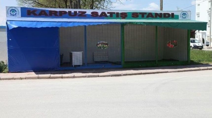 Odunpazarı Belediyesi&rsquo;nden Tek Tip Karpuz Tezgahı Uygulaması