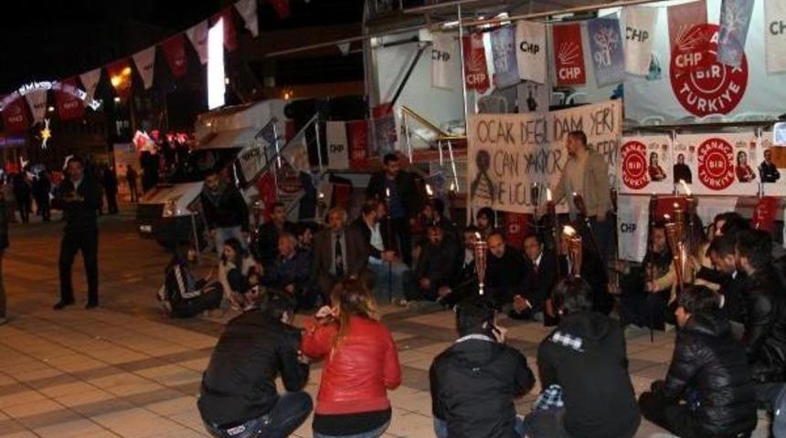 Erzurum'da Chp'liler Soma Şehitlerini Andı