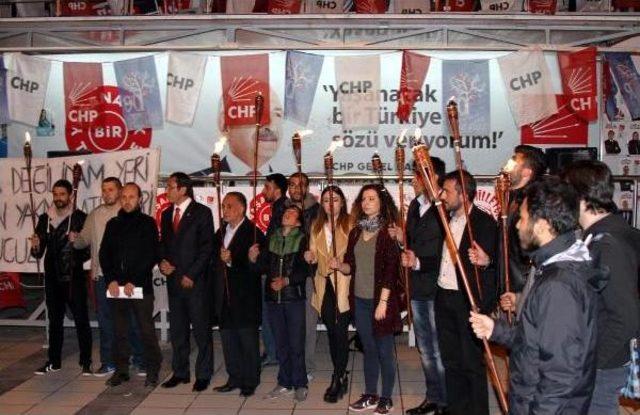 Erzurum da Chp liler Soma Şehitlerini Andı 1