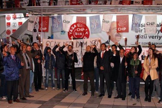 Erzurum da Chp liler Soma Şehitlerini Andı 2