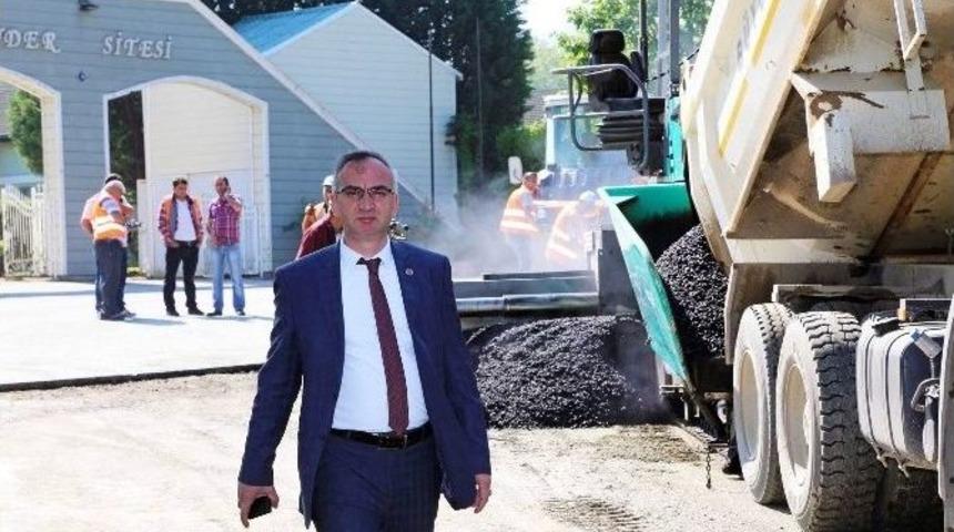 Sapanca&rsquo;da Asfalt Seferberliği Başlatıldı