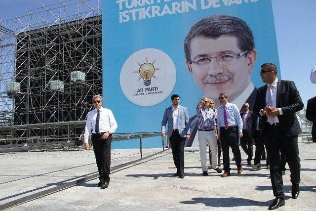 Ak Parti İl Başkanı Temurci, Maltepe’deki Miting Alanında İnceleme Yaptı