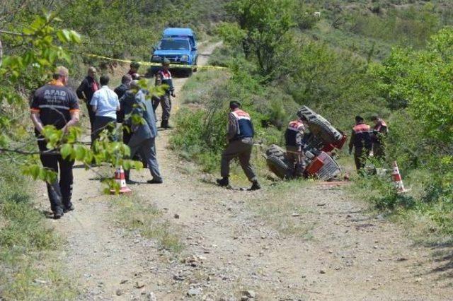 Traktör Devrildi; Anneanne Öldü, Sürücü Torun Yaralandı