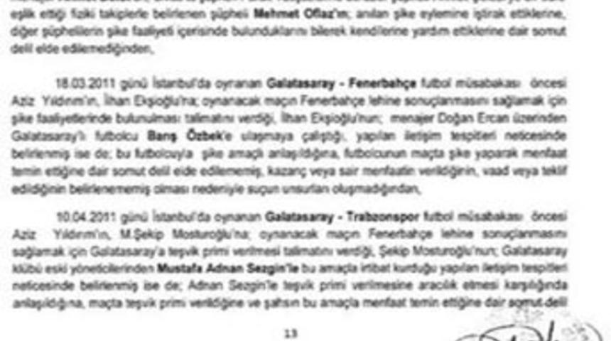 F.Bah&ccedil;e, G.Saray'a para teklif etmiş!