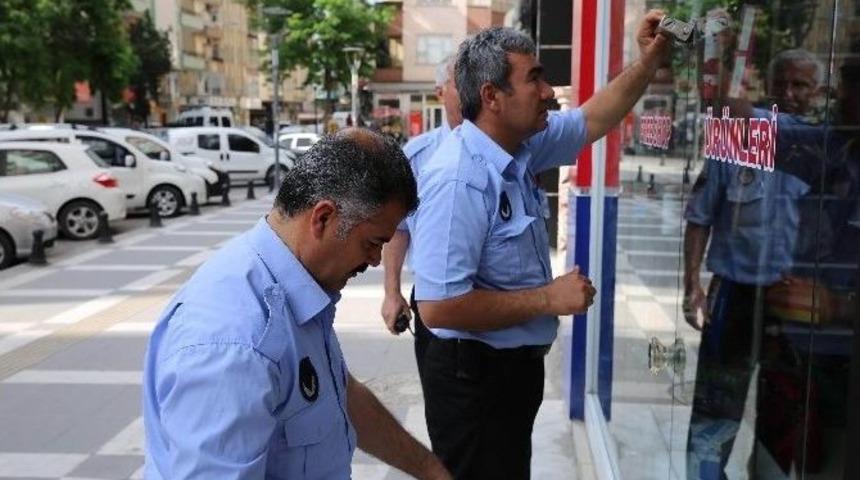 Haliliye’de Ruhsatsız İş Yeri Mühürlendi