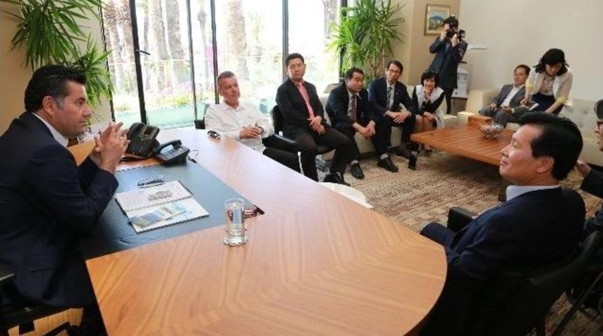 D&uuml;nyanın En G&uuml;zel Koyları Birliği &Uuml;yeleri&rsquo;nden Başkan Mehmet Kocadon&rsquo;a Ziyaret