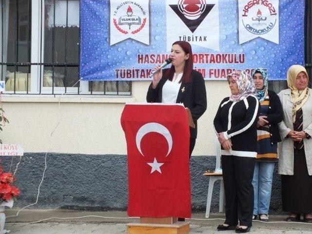 Ulukışla Hasangazi Ortaokulunda T&uuml;bitak Bilim Fuarı A&ccedil;ıldı 1