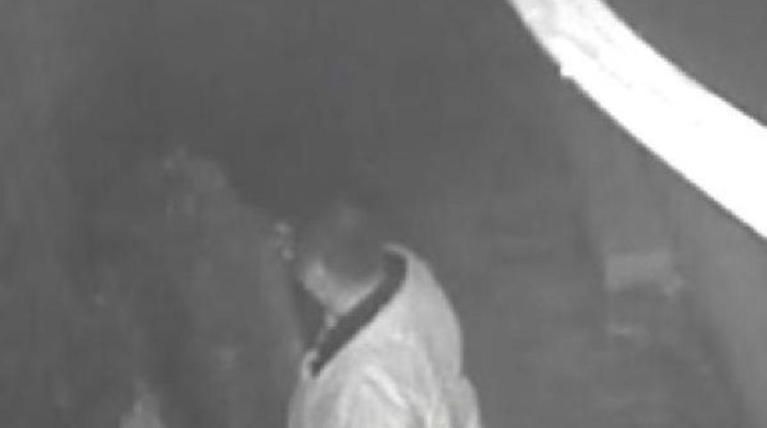 Bah&ccedil;e &Ccedil;itlerini &Ccedil;alarken G&uuml;venlik Kamerasına Yakalandı