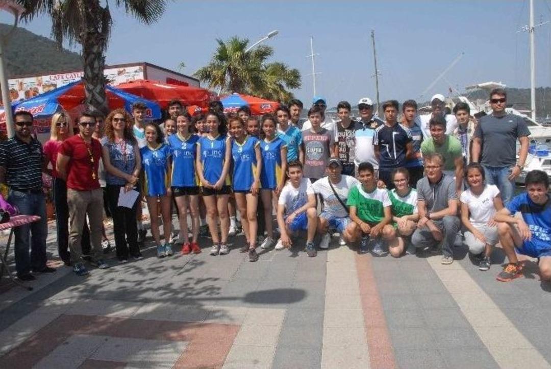 Fethiye&rsquo;de Liseler Arası Kros Yarışı Yapıldı