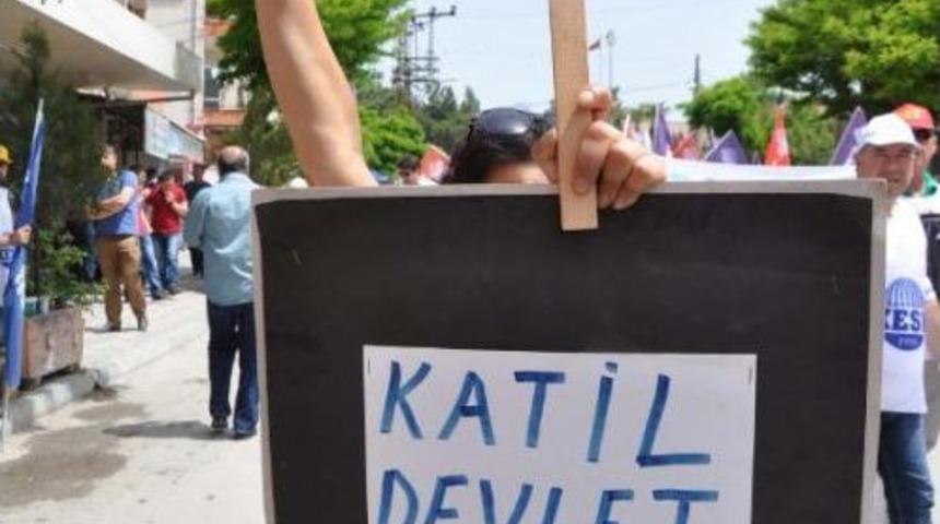 Soma'da Iş&ccedil;i, Memur Ve Stk &Uuml;yeleri 301 Madenci I&ccedil;in Y&uuml;r&uuml;d&uuml; (2)