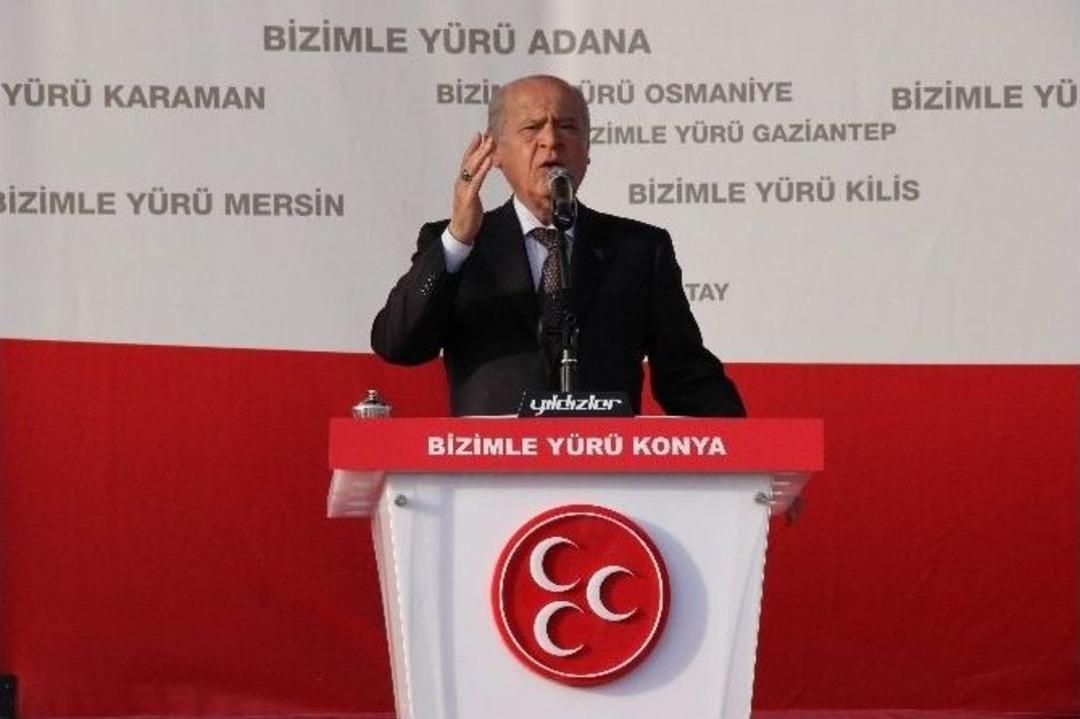 Mhp Lideri Bah&ccedil;eli Konya&rsquo;da
