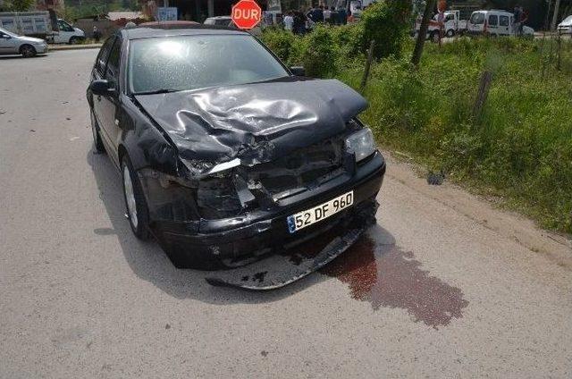 Ordu’da Trafik Kazası: 1 Yaralı