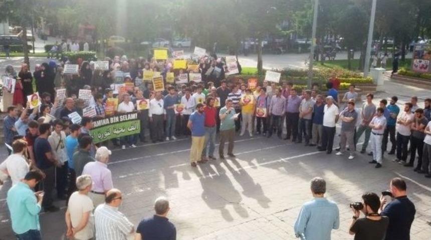 Sakarya&rsquo;da Muhammed Mursi Protestosu Ger&ccedil;ekleşti