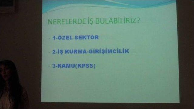 Lise Öğrencilerine İş Arama Becerileri Semineri