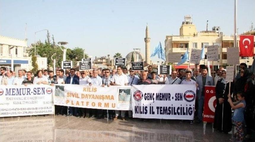 Kilis&rsquo;te Mursi&rsquo;ye Destek Eylemi