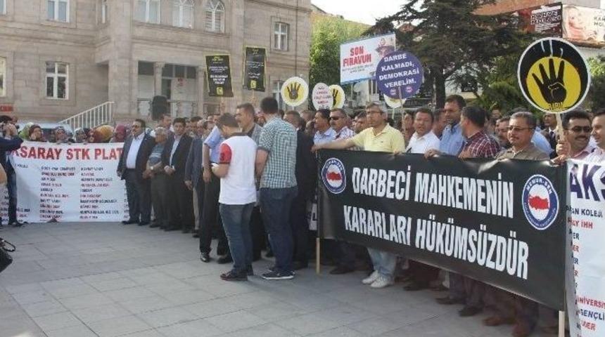 Aksaray&rsquo;da Mursi&rsquo;ye Destek Eylemi